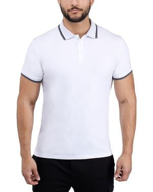 Xray Jeans Texture Cotton Knit Polo - White