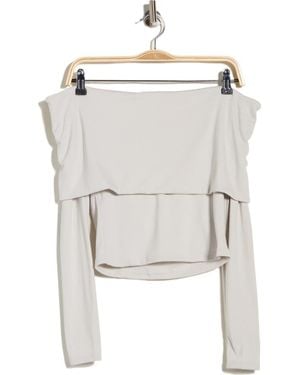 LBLC The Label Josie Off The Shoulder Top - White