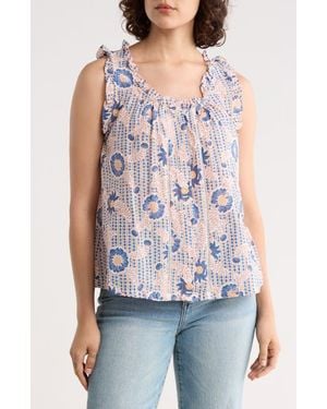 C&C California Katina Cotton Tank Top - Multicolor