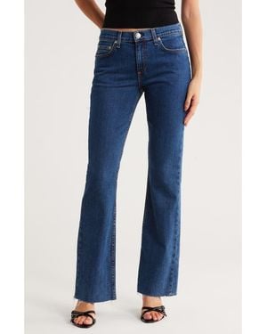 Rag & Bone Peyton Raw Hem Bootcut Jeans - Blue