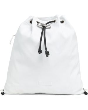 Longchamp Recycled Drawstring Backpack - White