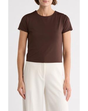 Muse Short Sleeve Crew Tee - Brown