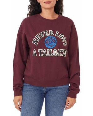 Kensie Easy Graphic Sweatshirt - Red