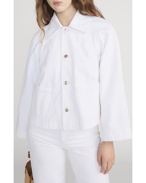 FRAME The Denim Swing Jacket - White