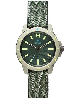 MVMT Minimal Sport Ocean Plastic Strap Watch, 38Mm - Green