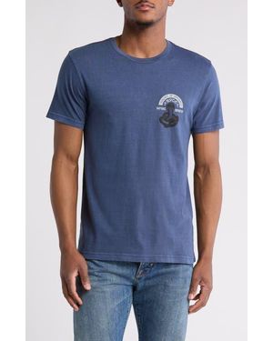 RVCA Snake Charmer Cotton Graphic T-Shirt - Blue