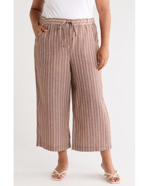 Max Studio Dropped Drawstring Pants - Pink