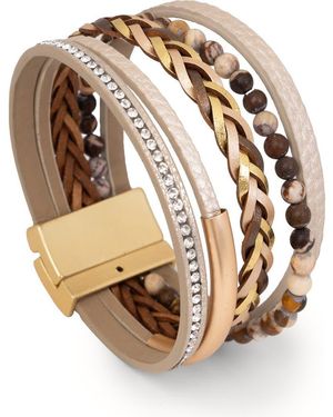 Saachi Braided Multistrand Bracelet - Natural