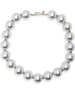 Kenneth Jay Lane Faux Pearl Necklace - White