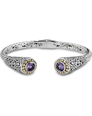 Samuel B. Tipped Two-Tone Bangle - Purple