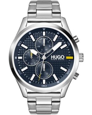 HUGO Chase Chronograph Bracelet Watch, 46Mm - Gray