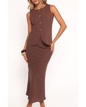 Petal & Pup Two-Piece Vest And Maxi Skirt Vest - Red