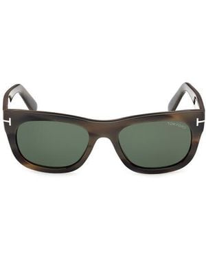 Tom Ford 54Mm Square Sunglasses - Green