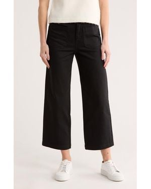 Sanctuary Supernova Crop Wide Leg Pants - Black