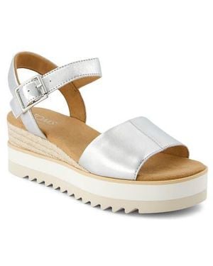 TOMS Diana Platform Wedge Sandal - Natural