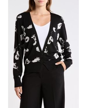 BOSS Fuldie Wool Blend Cardigan - Black