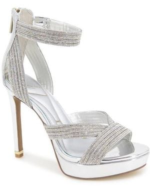 Kenneth Cole Nadine Jewel Platform Sandal - White