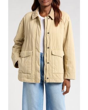 Pistola Cecile Quilted Denim Jacket - Natural