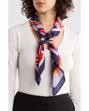 Steve Madden Swirl Away Crepe Satin Scarf - Multicolor