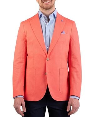 Tailorbyrd Linen Blend Sport Coat - Pink