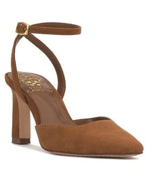 Vince Camuto Galees Ankle Strap Pump - Brown