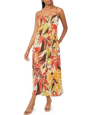 Halogen® Drop Waist Maxi Sundress - Orange