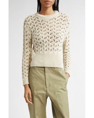BITE STUDIOS Vento Organic Cotton Crewneck Sweater - Natural