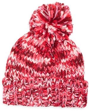 Kate Spade Space Dyed Marled Beanie - Red