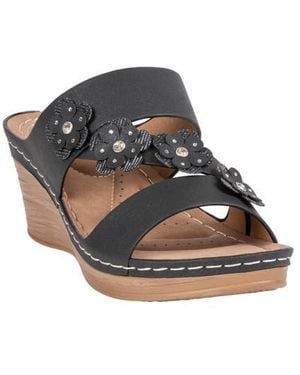 Gc Shoes Halia Wedge Sandal - Black