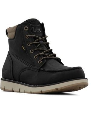 Lee Jeans Waylon Lace-Up Boot - Black