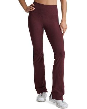 Beyond Yoga Spacedye Gemini Colorblock High Waist Flare Pants - Red