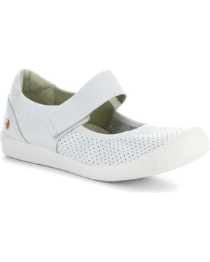 Softinos Iglu Mary Jane Flat - White