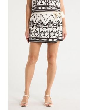 Ellen Tracy Wrap Skort - White