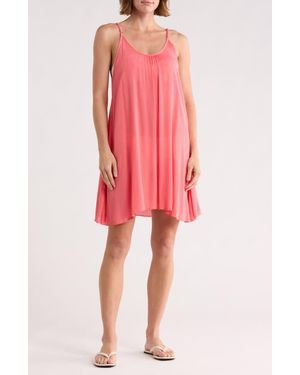 Elan Cover-Up Slip Dress - Red