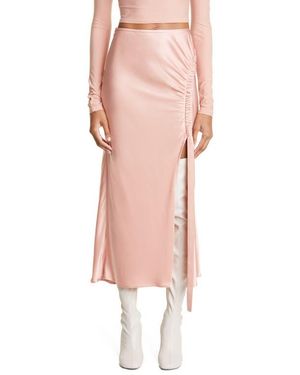 LAPOINTE Double Face Satin Skirt - Pink