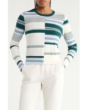 10 Crosby Derek Lam Maylee Cotton & Wool Sweater - Blue