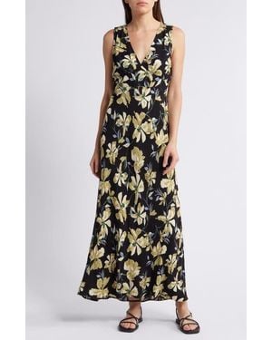 Treasure & Bond Floral Maxi Dress - White