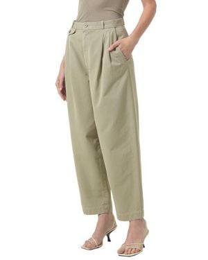 Agolde Becker Cotton Barrel Leg Chinos - Green