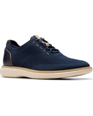 Clarks Brantin Knit Sneaker - Blue