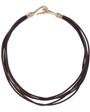 Laundry by Shelli Segal Suede Layered Necklace - Metallic