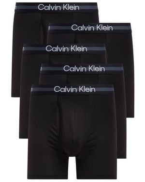 Calvin Klein 5-Pack Boxer Briefs - Black
