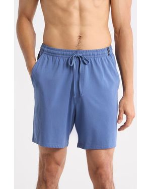 Tahari Ultimate Comfort Pajama Shorts - Blue