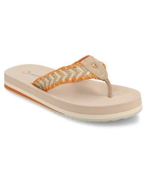 Journee Collection Eloddie Flip Flop - Natural