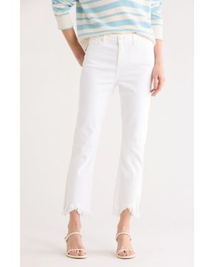 Jonathan Simkhai River High Waist Straight Leg Jeans - White