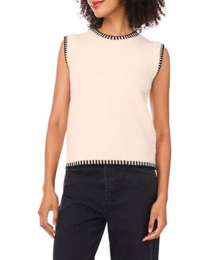 1.STATE Whipstitch Sweater Vest - Blue