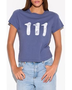 Spiritual Gangster 111 Fairfax Classic Graphic T-Shirt - Blue