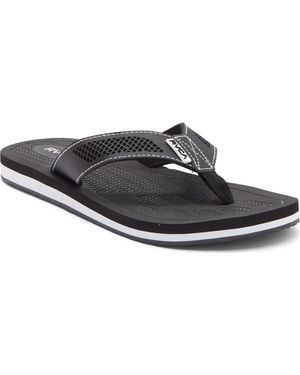 RVCA Perforated Flip Flop Sandal - Black
