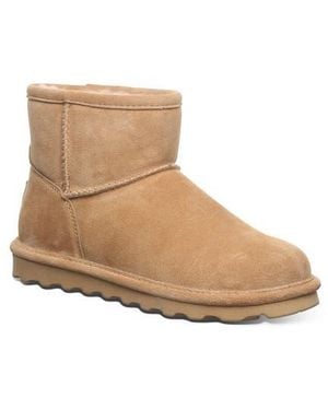 BEARPAW Alyssa Genuine Shearling Bootie - Brown