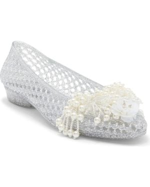 Jeffrey Campbell Wade-J Jelly Flat - White
