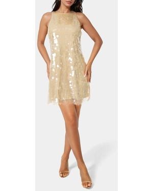 Bebe Paillette Minidress - Natural